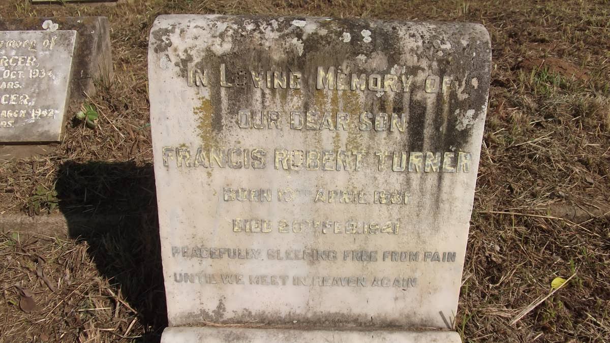 TURNER Arthur -1963 :: TURNER Albert G. -1973 :: TURNER Francis Robert -19?1