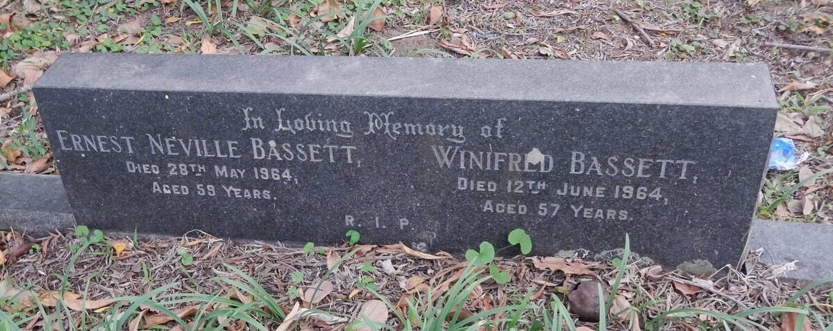 BASSETT Ernest Neville -1964 &amp; Winifred -1964