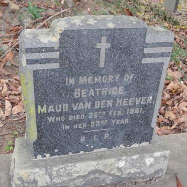 HEEVER Beatrice Maud, van den -1961