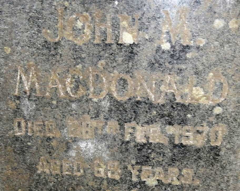 MacDONALD John M. -1970