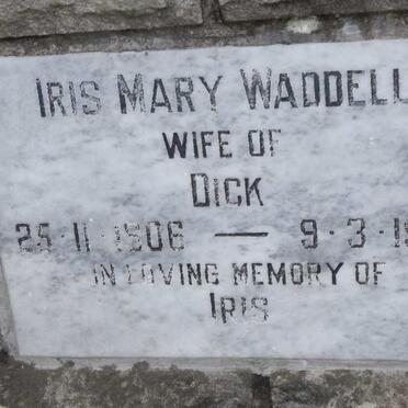 WADDELL Iris Mary 1906-1985