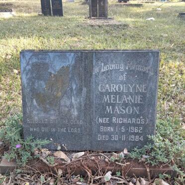 MASON Carolyne Melanie nee RICHARDS 1962-1984