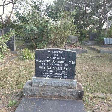RABE Albertus Johannes 1897-1969 & Inez Ida Nellie 1914-1994