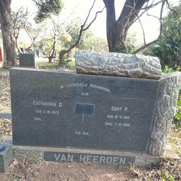 HEERDEN Gert P., van 1919-1968 & Catharina G. 1922-