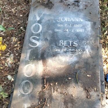 VOSLOO Johann 1920-1987 & Bets 1927-