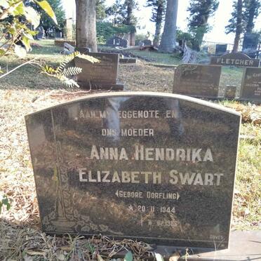 SWART Anna Hendrika Elizabeth nee DORFLING 1944-1986