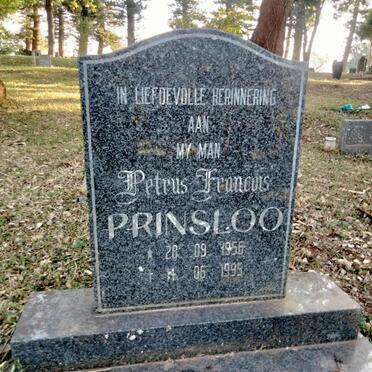 PRINSLOO Petrus Francois 1956-1995