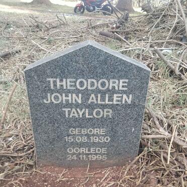 TAYLOR Theodore John Allen 1930-1995