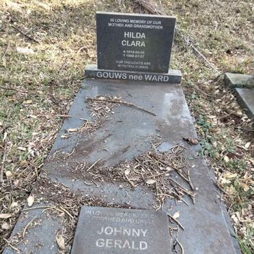 GOUWS Hilda Clara nee WARD 1918-1988 :: GOUWS Johnny Gerald 1943-1996