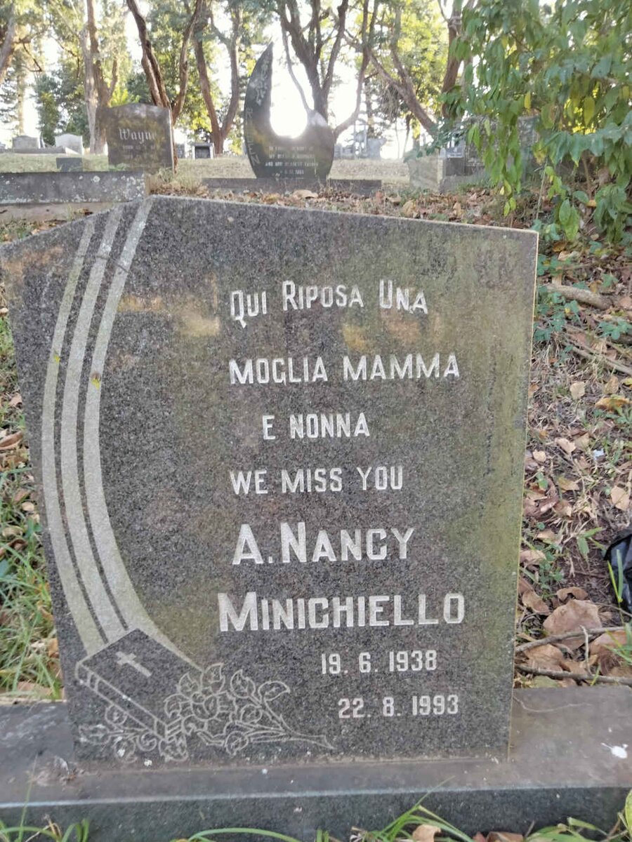 MINICHIELLO A. Nancy 1938-1993
