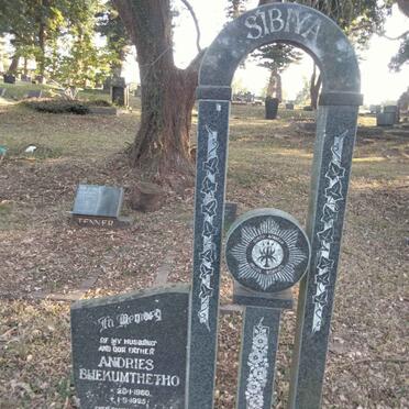 SIBIYA Andries Bhekumthetho 1960-1995