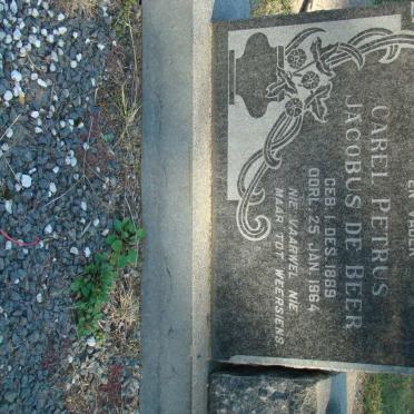 BEER Carel Petrus Jacobus, de 1889-1964