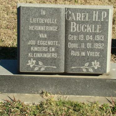 BUCKLE Carel H.P. 1913-1992