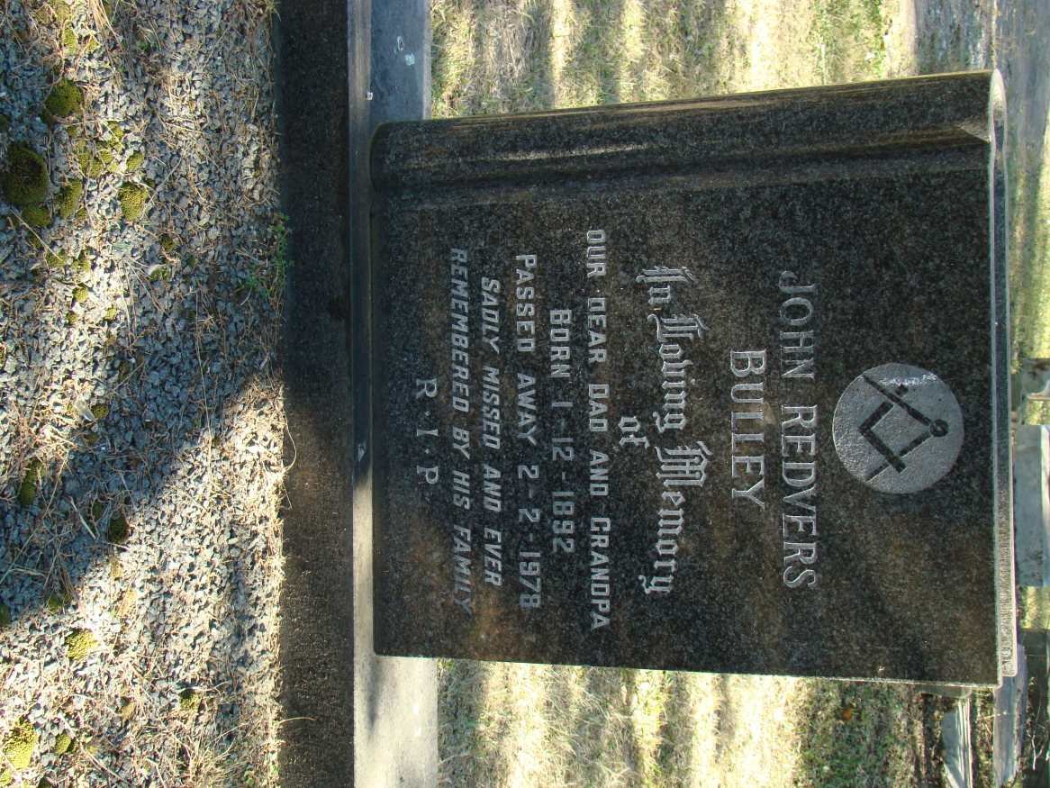 BULLEY John Redvers 1892-1978