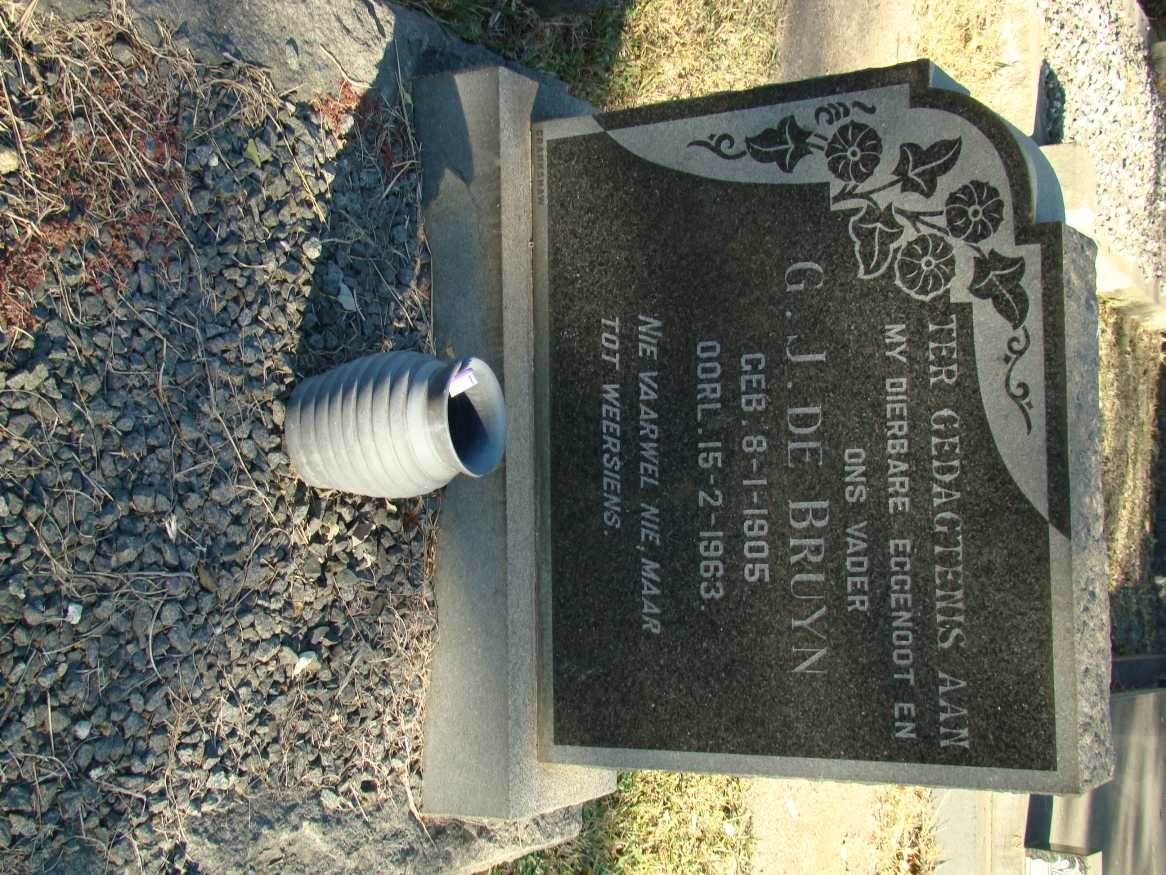 BRUYN G.J., de 1905-1963