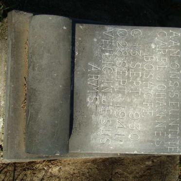 BOSHOFF Carel Johannes 1930-1941