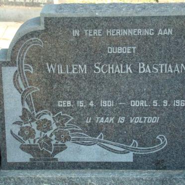 BASTIAANSE Willem Schalk 1901-1960