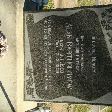 BARTHOLOMEW Alan 1908-1958