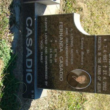 CASADIO Fernanda 1924-2001 :: CASADIO Grazia Paola 1957-2002