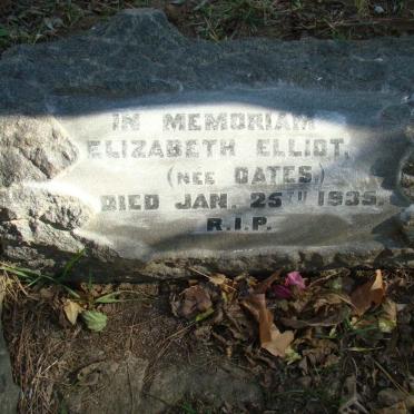ELLIOT Elizabeth nee DATES -1935