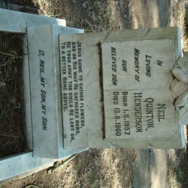 HENDERSON Neil Quinton 1957-1960