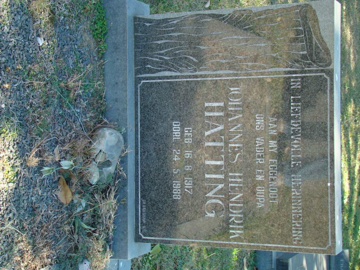 HATTING Johannes Hendrik 1917-1988