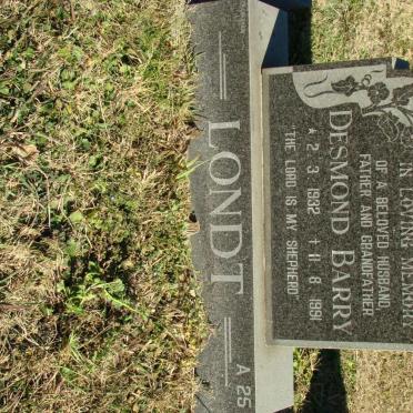 LONDT Desmond Barry 1932-1991