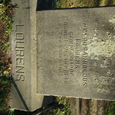 LOURENS Petrus Arnoldus 1906-1946