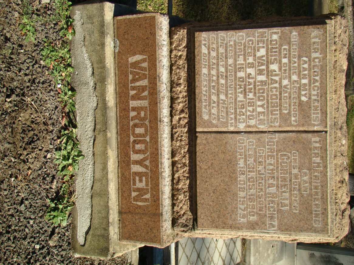 ROOYEN Louis Jacobus Nel, van 1870-1943 &amp; Cornelia Dorethea Regina JACKSON 1890-1979