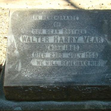 VEAR Walter Harry 1885-1955