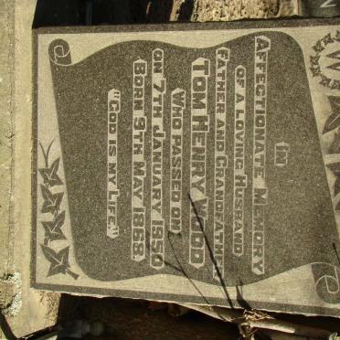 WOOD Tom Henry 1868-1950