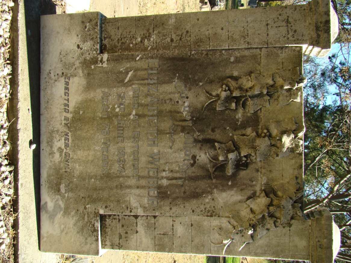 WEBER Elizabeth -1934