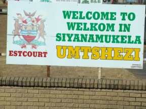 1. Estcourt sign/teken