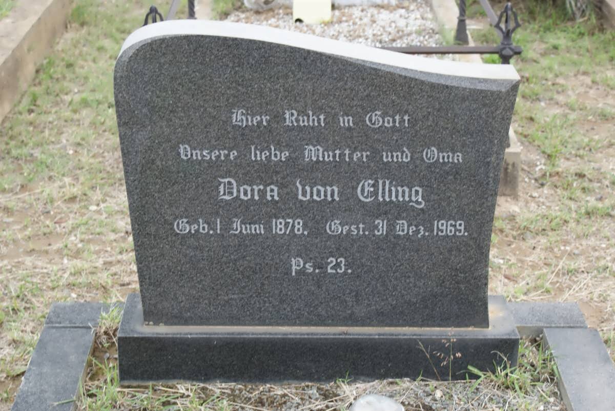 ELLING Dora, von 1878-1969