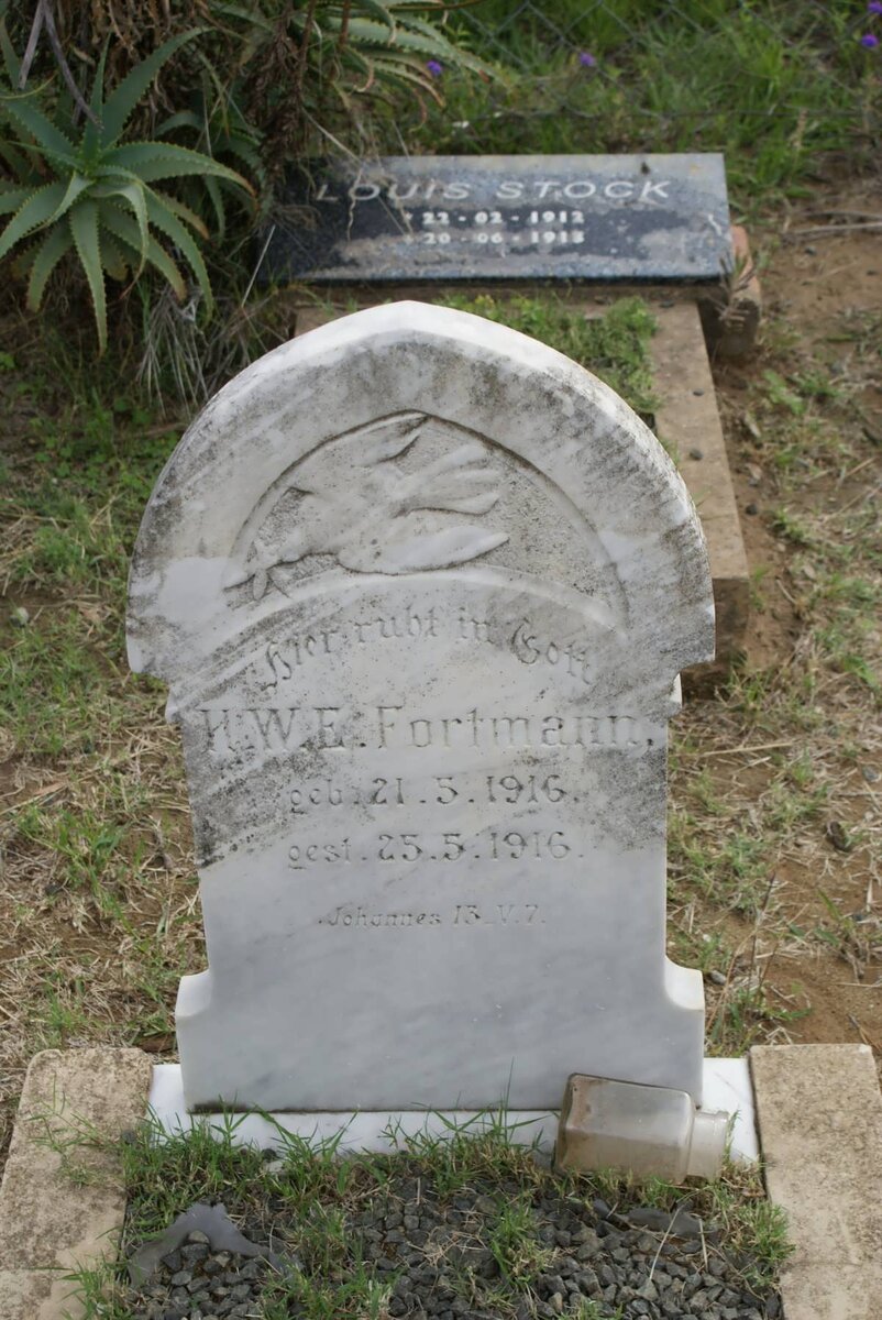 FORTMANN H.W.E. 1916-1916