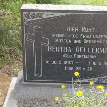 OELLERMANN Bertha nee FORTMANN 1903-1967