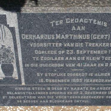 MARITZ Gerhardus Marthinus - 1838
