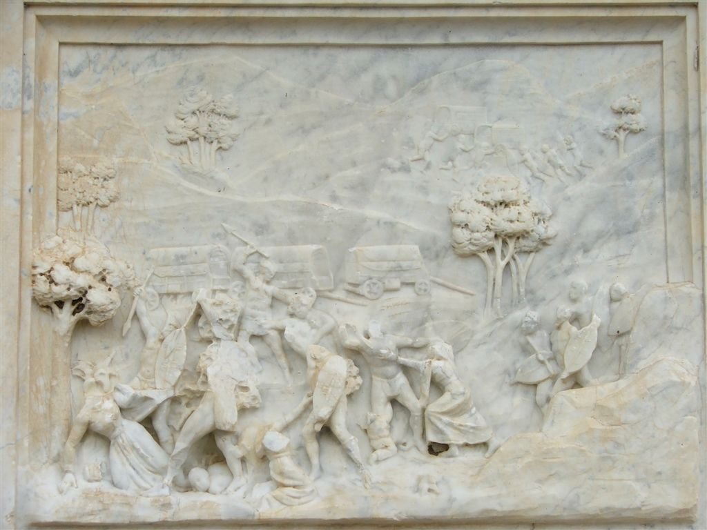 7. Gedenkplaat teen Monument