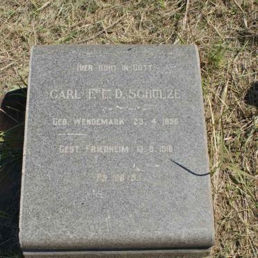 SCHULZE Carl Ferdinand Ludolph Dietrich 1836-1916