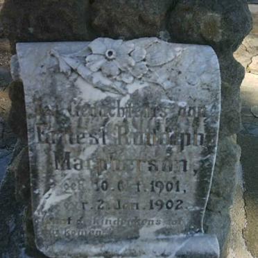 MacPHERSON Ernest Rudolph 1901-1902