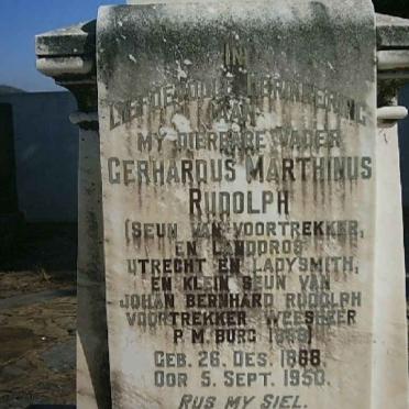 RUDOLPH Gerhardus Marthinus 1868-1950 