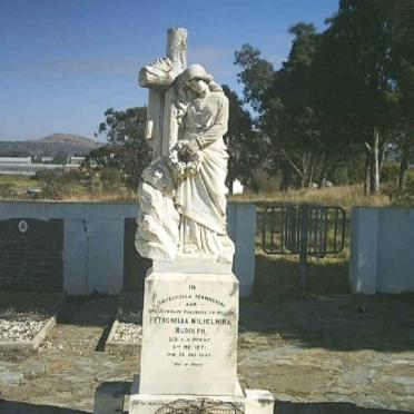 RUDOLPH Petronella Wilhelmina nee V.D. MERWE 1871-1937