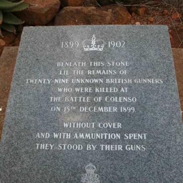 06. Memorial - 29 unknown British Gunners