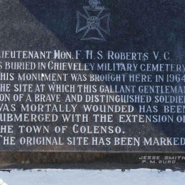 ROBERTS Lieut. Hon. F.H.S -1899