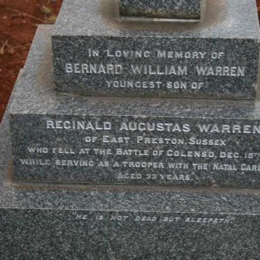 WARREN Bernard William -1899