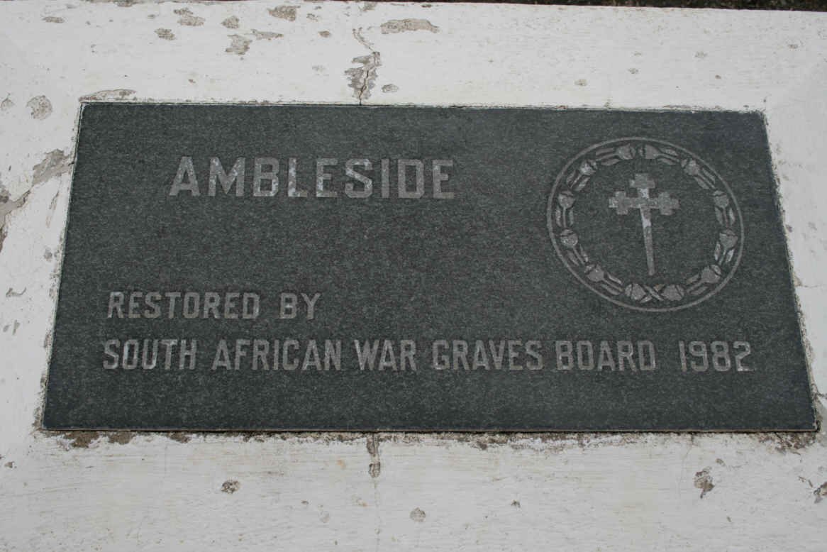 03. Plaque - Ambleside Cemetery