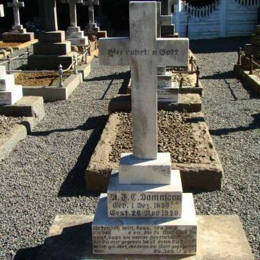 DAMMANN A.F.C. 1854-1928 &amp; Marie Louise Wilhelmine ALM 1857-1884