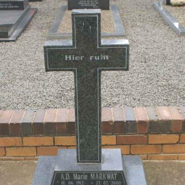 MARKWAT A.D. Marie 1912-2000