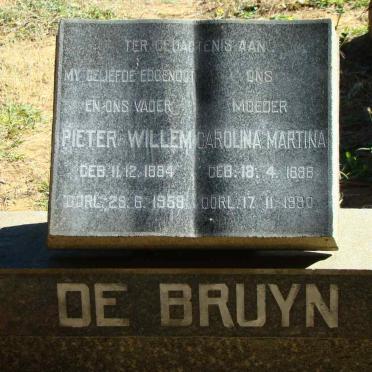 BRUYN Pieter Willem, de 1884-1958 &amp; Carolina Martina 1898-1990