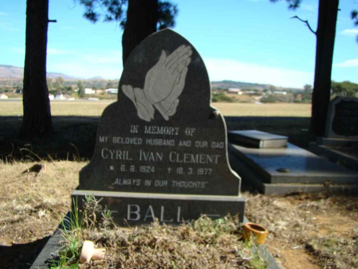 BALL Cyril Ivan Clement 1924-1977